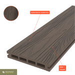 WPC Terrassendiele Braun – natürliche Holzoptik für Terrasse und Garten
