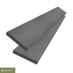 WPC-Abschlussleiste Grau 70 × 10 mm - 2,2 m