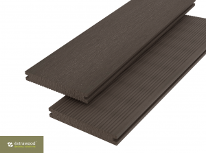 WPC Terrassendiele Massiv Braun 20 × 140 mm – beidseitig verwendbar
