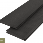 WPC Terrassendiele Massiv Anthrazitbraun 20 × 140 mm – beidseitig verwendbar